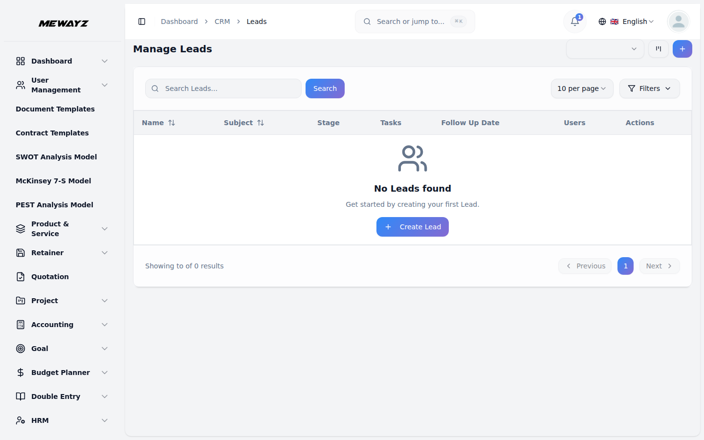 CRM leads