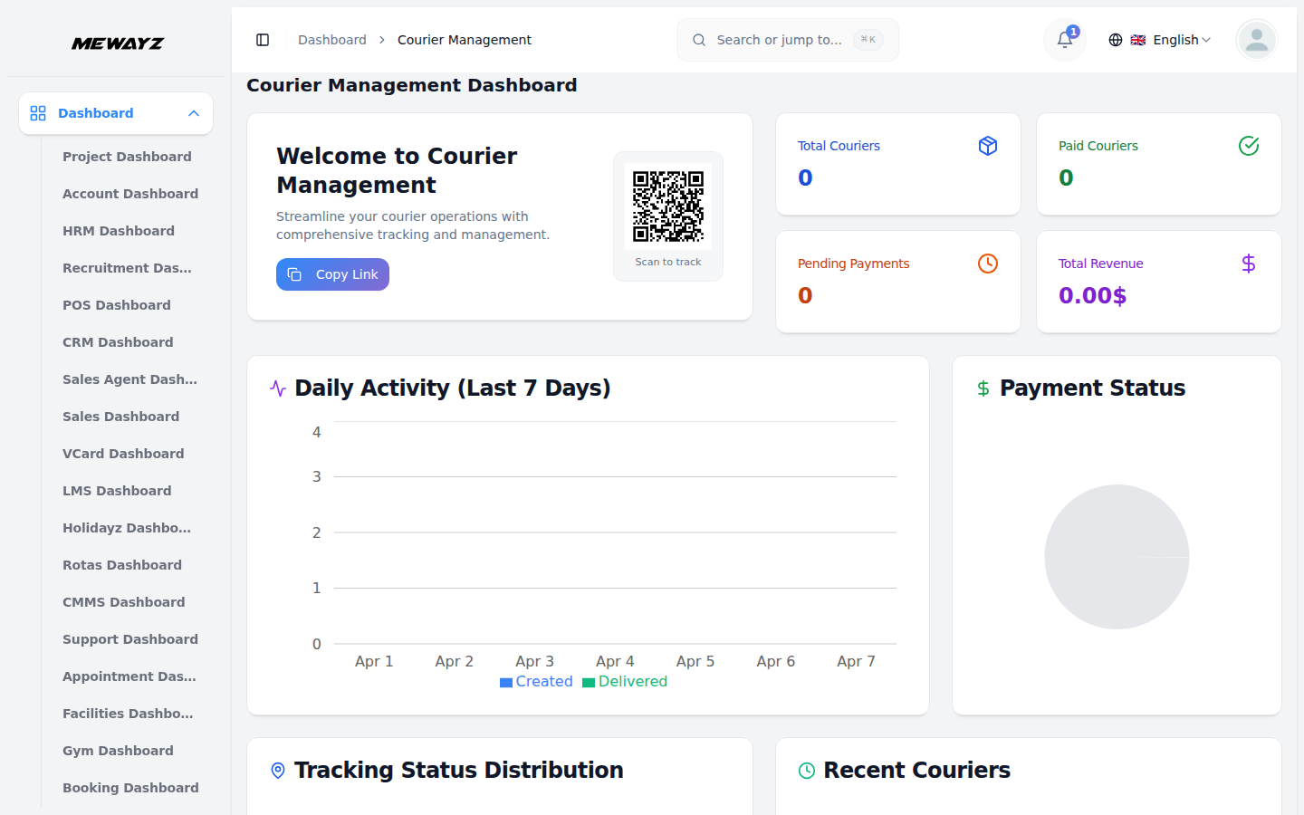 Courier & Delivery - Mewayz