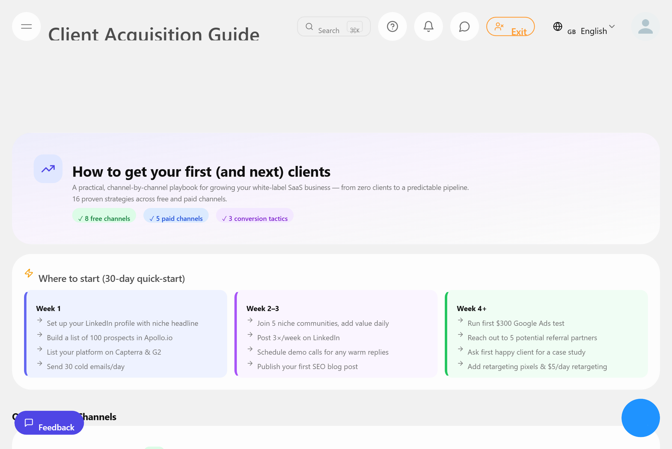 คู่มือการได้มาซึ่งลูกค้าสำหรับผู้ขายต่อ