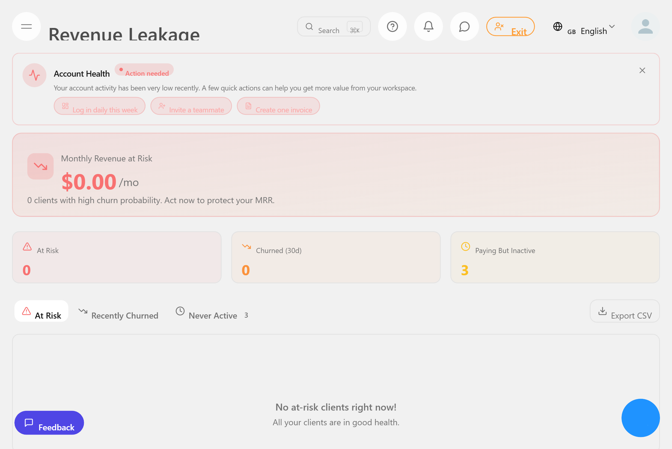 การตรวจจับและการแจ้งเตือนการรั่วไหลของรายได้